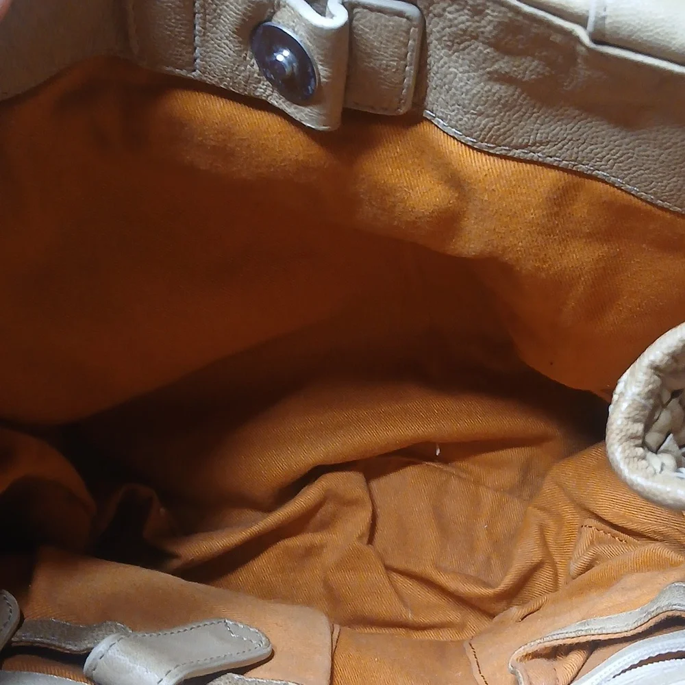 Vintage Cole Haan Tan‎ Woven Tote Bag